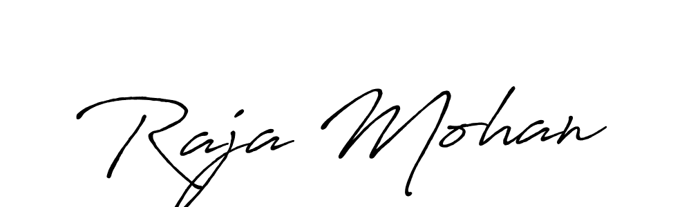 if you are searching for the best signature style for your name Raja Mohan. so please give up your signature search. here we have designed multiple signature styles  using Antro_Vectra_Bolder. Raja Mohan signature style 7 images and pictures png