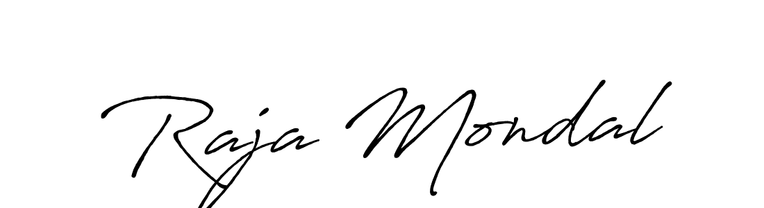 The best way (Antro_Vectra_Bolder) to make a short signature is to pick only two or three words in your name. The name Raja Mondal include a total of six letters. For converting this name. Raja Mondal signature style 7 images and pictures png