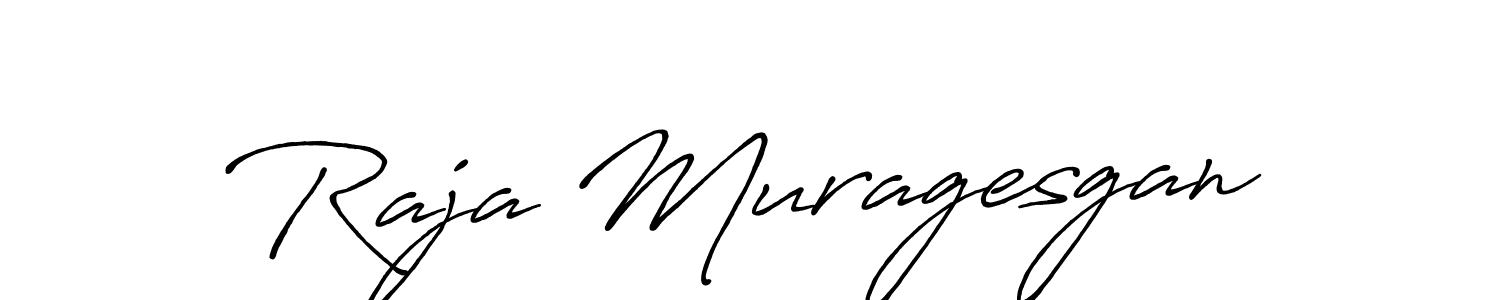 Raja Muragesgan stylish signature style. Best Handwritten Sign (Antro_Vectra_Bolder) for my name. Handwritten Signature Collection Ideas for my name Raja Muragesgan. Raja Muragesgan signature style 7 images and pictures png