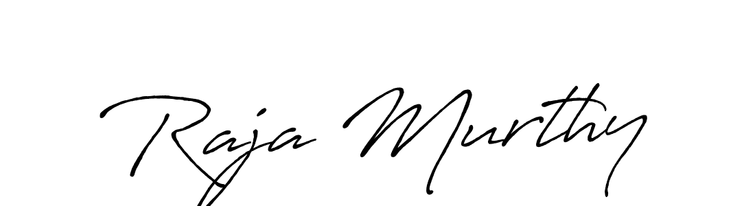 Raja Murthy stylish signature style. Best Handwritten Sign (Antro_Vectra_Bolder) for my name. Handwritten Signature Collection Ideas for my name Raja Murthy. Raja Murthy signature style 7 images and pictures png