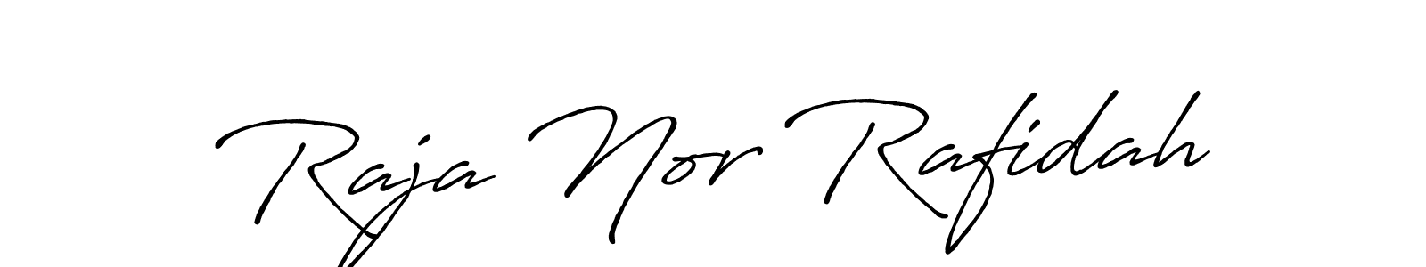 Design your own signature with our free online signature maker. With this signature software, you can create a handwritten (Antro_Vectra_Bolder) signature for name Raja Nor Rafidah. Raja Nor Rafidah signature style 7 images and pictures png