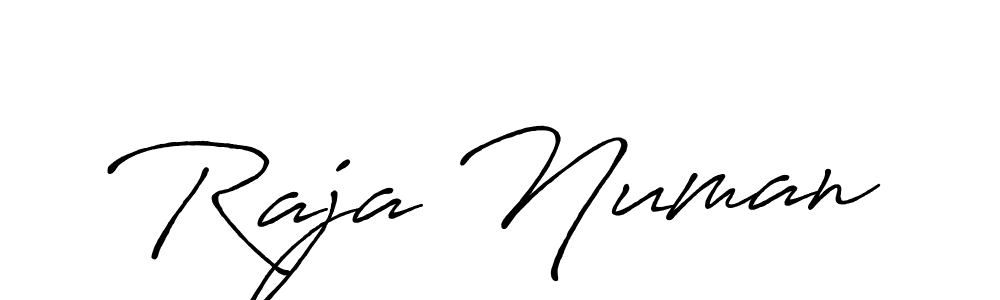 Design your own signature with our free online signature maker. With this signature software, you can create a handwritten (Antro_Vectra_Bolder) signature for name Raja Numan. Raja Numan signature style 7 images and pictures png