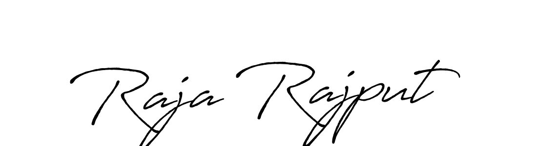 Design your own signature with our free online signature maker. With this signature software, you can create a handwritten (Antro_Vectra_Bolder) signature for name Raja Rajput. Raja Rajput signature style 7 images and pictures png