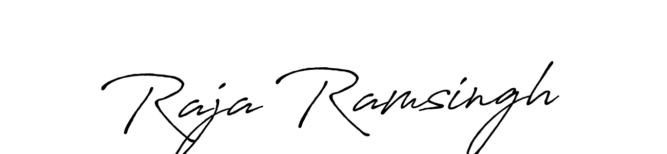 It looks lik you need a new signature style for name Raja Ramsingh. Design unique handwritten (Antro_Vectra_Bolder) signature with our free signature maker in just a few clicks. Raja Ramsingh signature style 7 images and pictures png