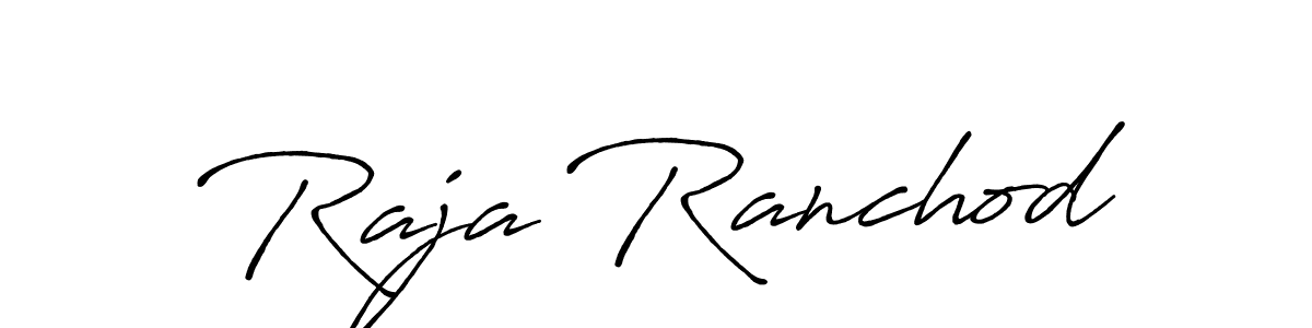 Design your own signature with our free online signature maker. With this signature software, you can create a handwritten (Antro_Vectra_Bolder) signature for name Raja Ranchod. Raja Ranchod signature style 7 images and pictures png