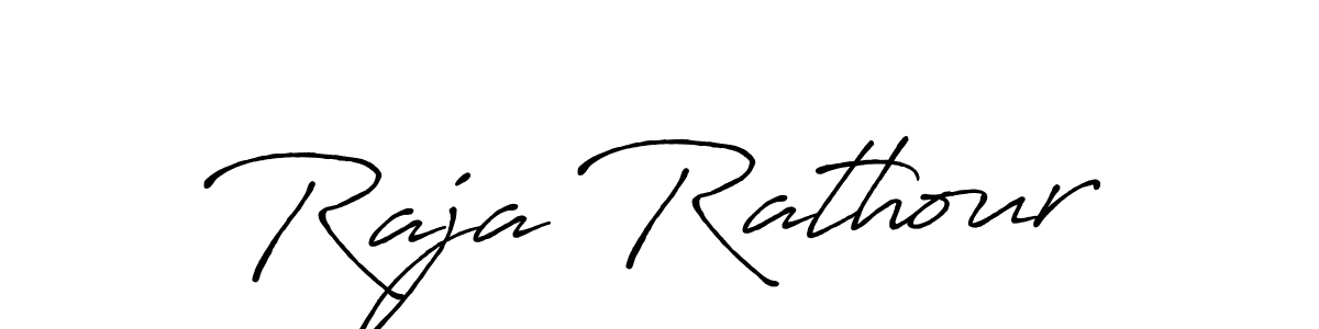 It looks lik you need a new signature style for name Raja Rathour. Design unique handwritten (Antro_Vectra_Bolder) signature with our free signature maker in just a few clicks. Raja Rathour signature style 7 images and pictures png