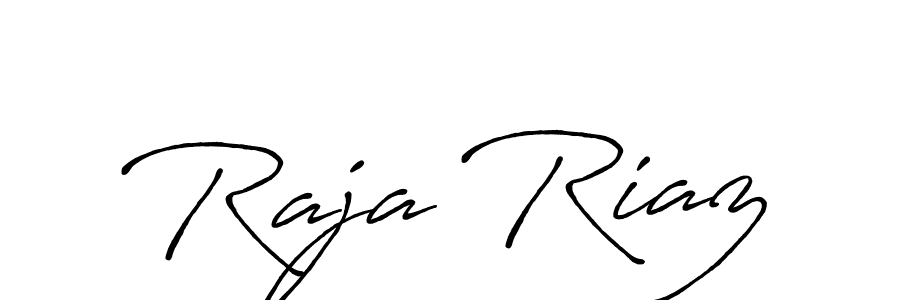 Design your own signature with our free online signature maker. With this signature software, you can create a handwritten (Antro_Vectra_Bolder) signature for name Raja Riaz. Raja Riaz signature style 7 images and pictures png