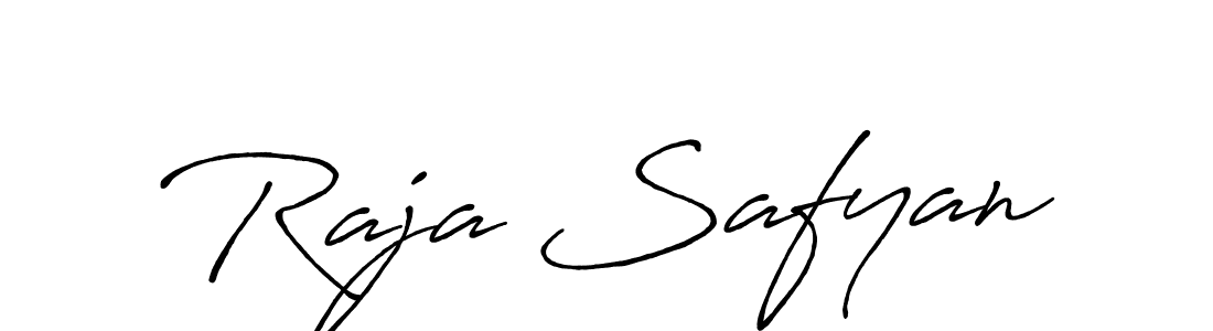 How to make Raja Safyan name signature. Use Antro_Vectra_Bolder style for creating short signs online. This is the latest handwritten sign. Raja Safyan signature style 7 images and pictures png