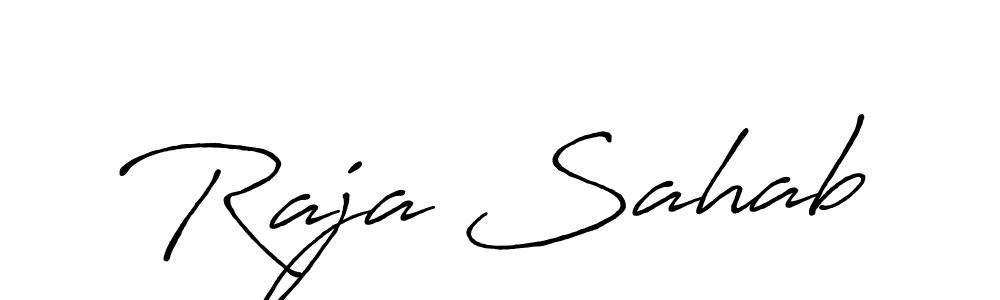 Make a beautiful signature design for name Raja Sahab. Use this online signature maker to create a handwritten signature for free. Raja Sahab signature style 7 images and pictures png