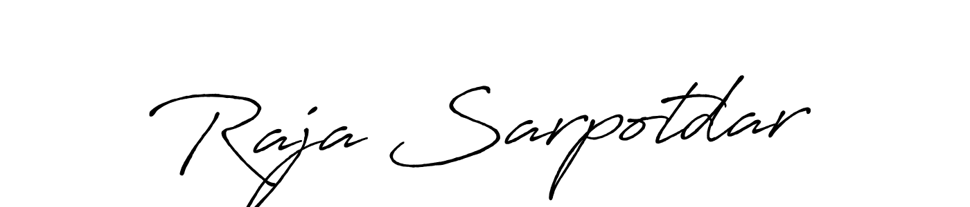 Make a beautiful signature design for name Raja Sarpotdar. Use this online signature maker to create a handwritten signature for free. Raja Sarpotdar signature style 7 images and pictures png