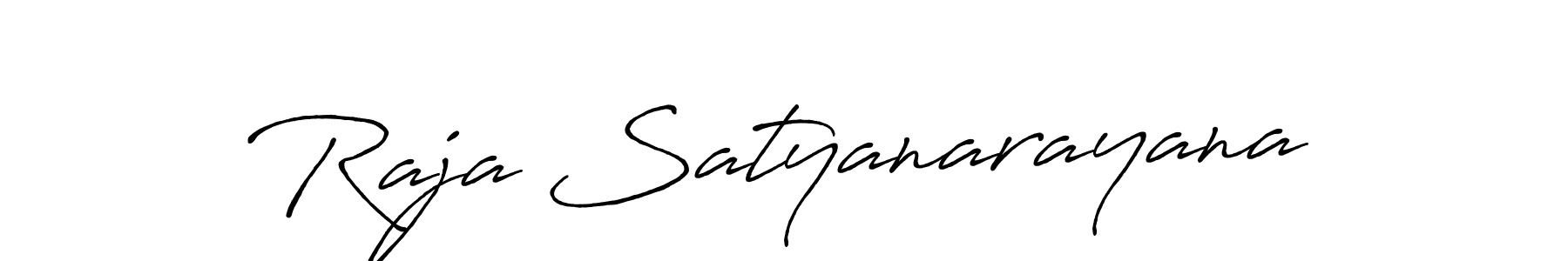 Use a signature maker to create a handwritten signature online. With this signature software, you can design (Antro_Vectra_Bolder) your own signature for name Raja Satyanarayana. Raja Satyanarayana signature style 7 images and pictures png