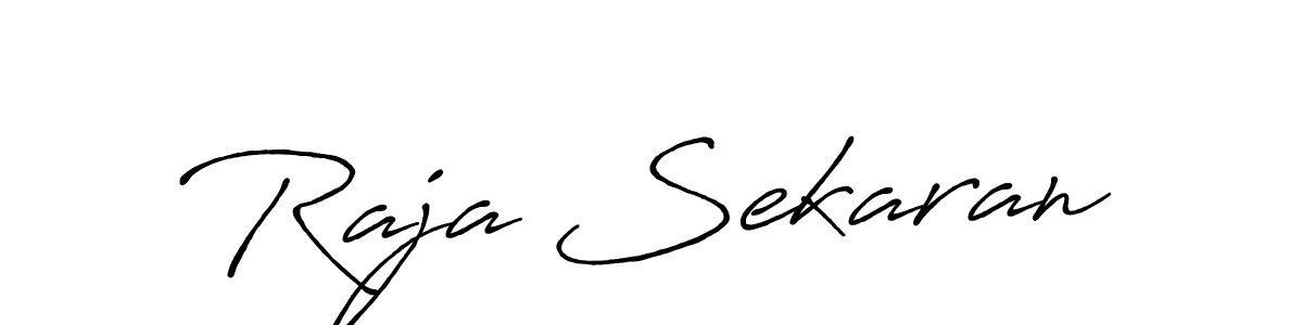 Design your own signature with our free online signature maker. With this signature software, you can create a handwritten (Antro_Vectra_Bolder) signature for name Raja Sekaran. Raja Sekaran signature style 7 images and pictures png