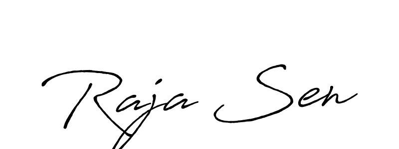 How to make Raja Sen signature? Antro_Vectra_Bolder is a professional autograph style. Create handwritten signature for Raja Sen name. Raja Sen signature style 7 images and pictures png