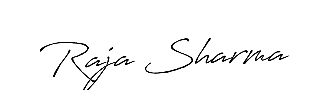 Create a beautiful signature design for name Raja Sharma. With this signature (Antro_Vectra_Bolder) fonts, you can make a handwritten signature for free. Raja Sharma signature style 7 images and pictures png