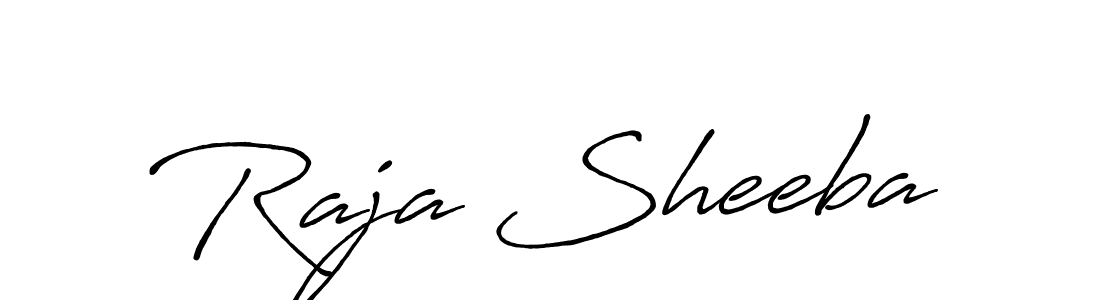 Make a beautiful signature design for name Raja Sheeba. With this signature (Antro_Vectra_Bolder) style, you can create a handwritten signature for free. Raja Sheeba signature style 7 images and pictures png