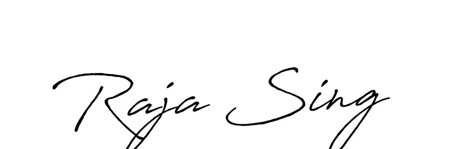 Also we have Raja Sing name is the best signature style. Create professional handwritten signature collection using Antro_Vectra_Bolder autograph style. Raja Sing signature style 7 images and pictures png