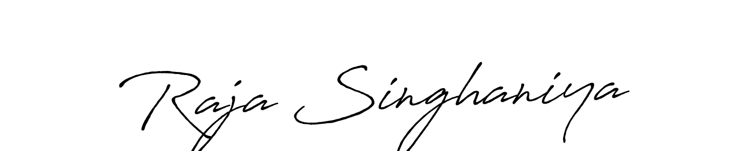 It looks lik you need a new signature style for name Raja Singhaniya. Design unique handwritten (Antro_Vectra_Bolder) signature with our free signature maker in just a few clicks. Raja Singhaniya signature style 7 images and pictures png
