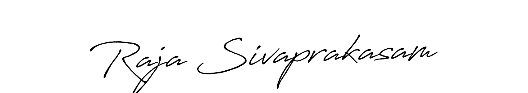 How to make Raja Sivaprakasam name signature. Use Antro_Vectra_Bolder style for creating short signs online. This is the latest handwritten sign. Raja Sivaprakasam signature style 7 images and pictures png