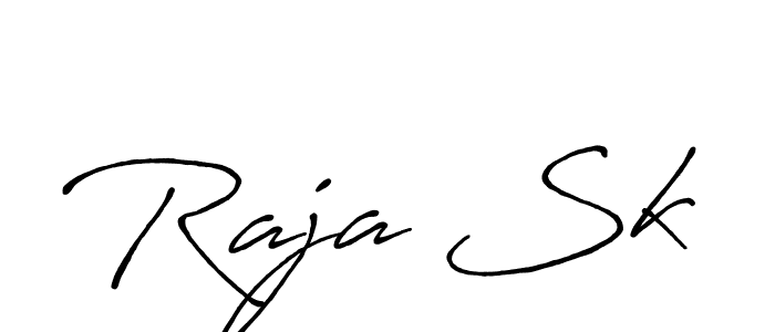 Also we have Raja Sk name is the best signature style. Create professional handwritten signature collection using Antro_Vectra_Bolder autograph style. Raja Sk signature style 7 images and pictures png