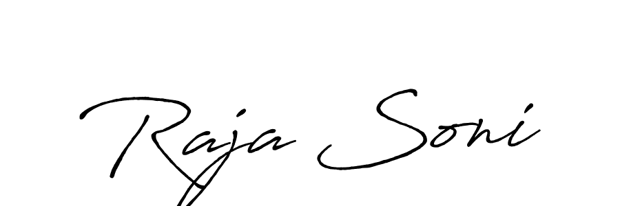 It looks lik you need a new signature style for name Raja Soni. Design unique handwritten (Antro_Vectra_Bolder) signature with our free signature maker in just a few clicks. Raja Soni signature style 7 images and pictures png