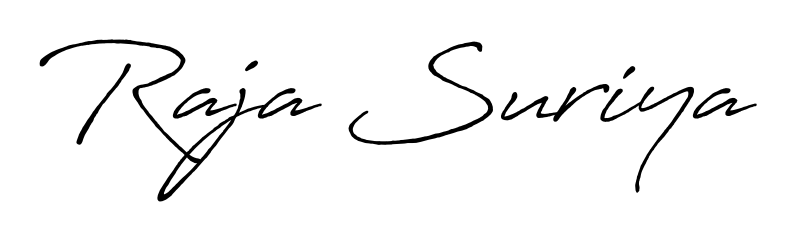 An effortless, minimalist signature concept for Raja Suriya using Antro_Vectra_Bolder design. Clean lines that look great on any document. Raja Suriya signature style 7 images and pictures png