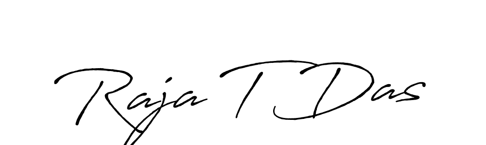 The best way (Antro_Vectra_Bolder) to make a short signature is to pick only two or three words in your name. The name Raja T Das include a total of six letters. For converting this name. Raja T Das signature style 7 images and pictures png