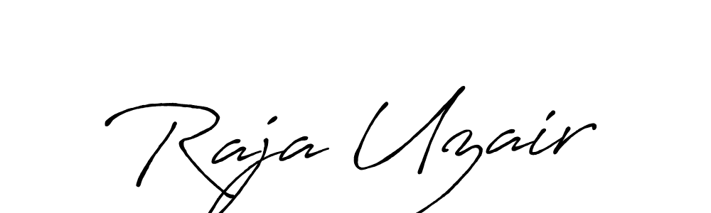 Similarly Antro_Vectra_Bolder is the best handwritten signature design. Signature creator online .You can use it as an online autograph creator for name Raja Uzair. Raja Uzair signature style 7 images and pictures png