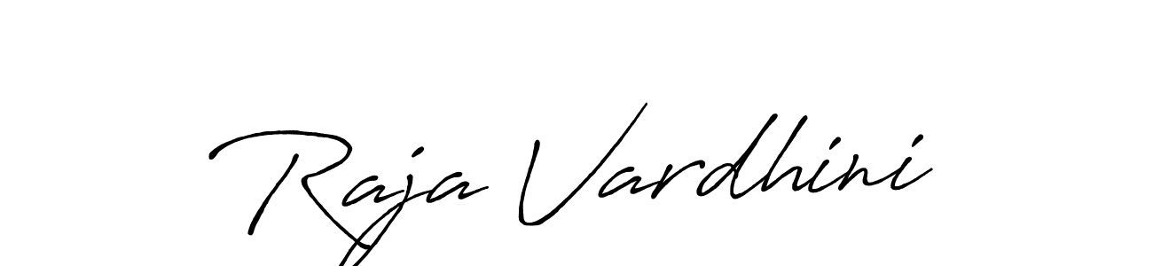 Raja Vardhini stylish signature style. Best Handwritten Sign (Antro_Vectra_Bolder) for my name. Handwritten Signature Collection Ideas for my name Raja Vardhini. Raja Vardhini signature style 7 images and pictures png