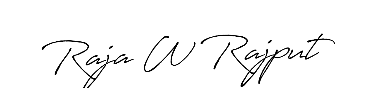 The best way (Antro_Vectra_Bolder) to make a short signature is to pick only two or three words in your name. The name Raja W Rajput include a total of six letters. For converting this name. Raja W Rajput signature style 7 images and pictures png