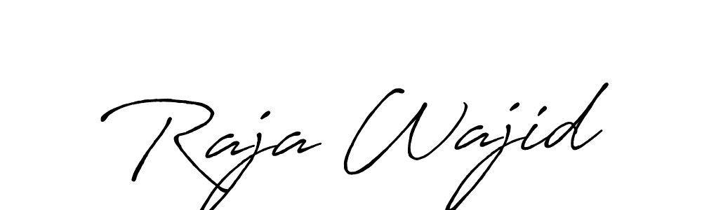 Design your own signature with our free online signature maker. With this signature software, you can create a handwritten (Antro_Vectra_Bolder) signature for name Raja Wajid. Raja Wajid signature style 7 images and pictures png