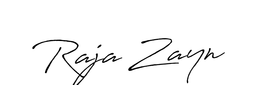 Raja Zayn stylish signature style. Best Handwritten Sign (Antro_Vectra_Bolder) for my name. Handwritten Signature Collection Ideas for my name Raja Zayn. Raja Zayn signature style 7 images and pictures png