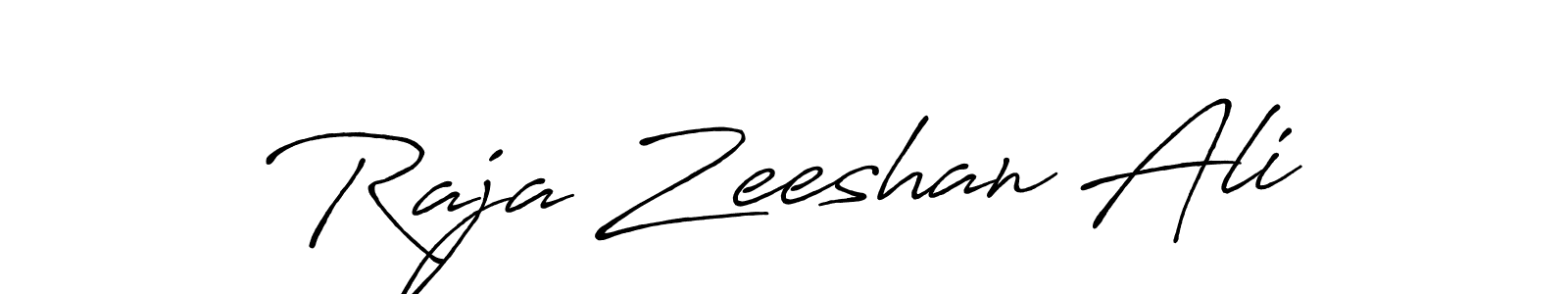 How to make Raja Zeeshan Ali signature? Antro_Vectra_Bolder is a professional autograph style. Create handwritten signature for Raja Zeeshan Ali name. Raja Zeeshan Ali signature style 7 images and pictures png
