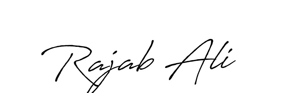 You should practise on your own different ways (Antro_Vectra_Bolder) to write your name (Rajab Ali) in signature. don't let someone else do it for you. Rajab Ali signature style 7 images and pictures png