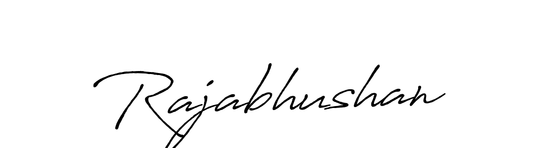 Rajabhushan stylish signature style. Best Handwritten Sign (Antro_Vectra_Bolder) for my name. Handwritten Signature Collection Ideas for my name Rajabhushan. Rajabhushan signature style 7 images and pictures png