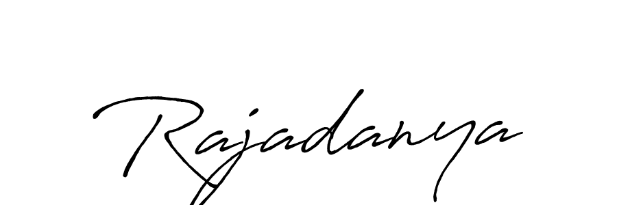 Use a signature maker to create a handwritten signature online. With this signature software, you can design (Antro_Vectra_Bolder) your own signature for name Rajadanya. Rajadanya signature style 7 images and pictures png