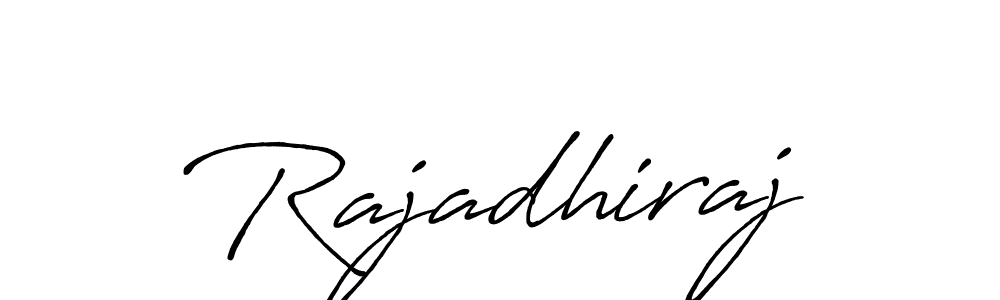 Use a signature maker to create a handwritten signature online. With this signature software, you can design (Antro_Vectra_Bolder) your own signature for name Rajadhiraj. Rajadhiraj signature style 7 images and pictures png