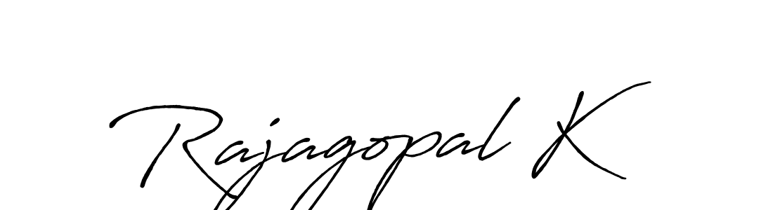 if you are searching for the best signature style for your name Rajagopal K. so please give up your signature search. here we have designed multiple signature styles  using Antro_Vectra_Bolder. Rajagopal K signature style 7 images and pictures png