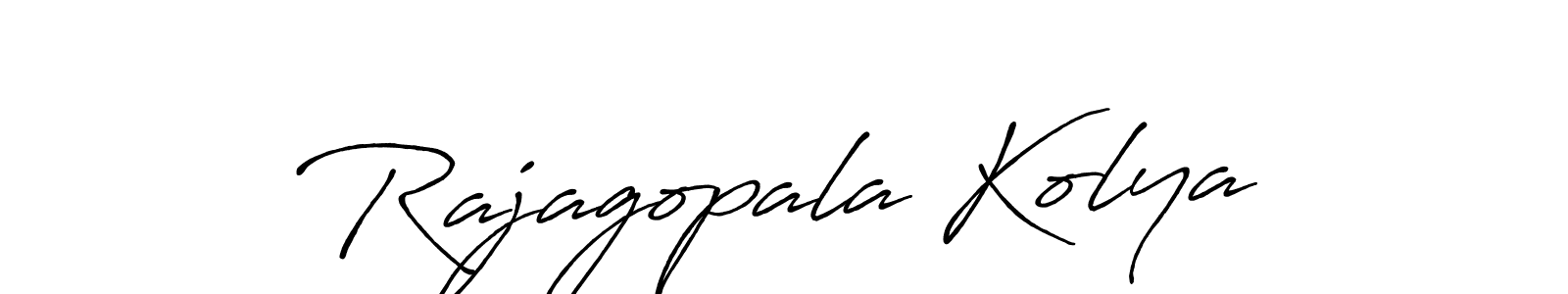 Make a short Rajagopala Kolya signature style. Manage your documents anywhere anytime using Antro_Vectra_Bolder. Create and add eSignatures, submit forms, share and send files easily. Rajagopala Kolya signature style 7 images and pictures png