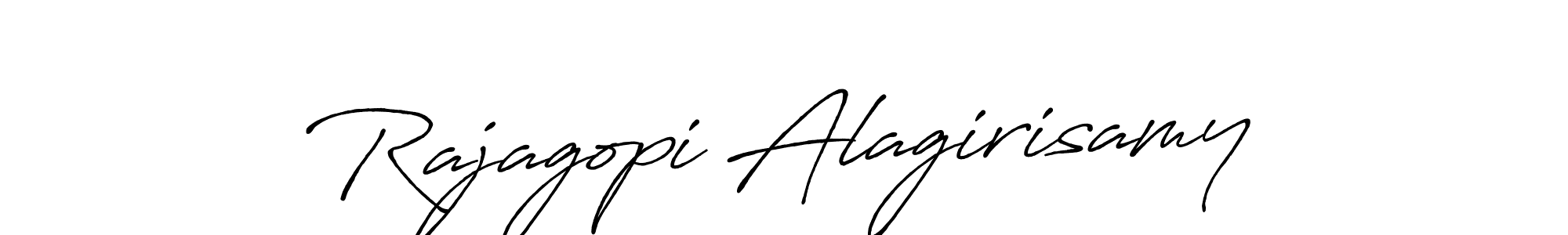 Use a signature maker to create a handwritten signature online. With this signature software, you can design (Antro_Vectra_Bolder) your own signature for name Rajagopi Alagirisamy. Rajagopi Alagirisamy signature style 7 images and pictures png