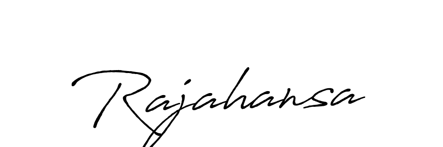 Make a beautiful signature design for name Rajahansa. With this signature (Antro_Vectra_Bolder) style, you can create a handwritten signature for free. Rajahansa signature style 7 images and pictures png