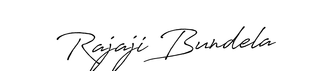 Make a beautiful signature design for name Rajaji Bundela. With this signature (Antro_Vectra_Bolder) style, you can create a handwritten signature for free. Rajaji Bundela signature style 7 images and pictures png