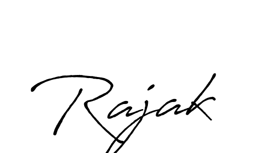 Make a beautiful signature design for name Rajak. With this signature (Antro_Vectra_Bolder) style, you can create a handwritten signature for free. Rajak signature style 7 images and pictures png