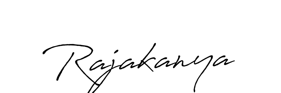 Rajakanya stylish signature style. Best Handwritten Sign (Antro_Vectra_Bolder) for my name. Handwritten Signature Collection Ideas for my name Rajakanya. Rajakanya signature style 7 images and pictures png