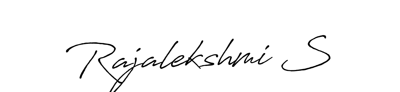 Make a beautiful signature design for name Rajalekshmi S. With this signature (Antro_Vectra_Bolder) style, you can create a handwritten signature for free. Rajalekshmi S signature style 7 images and pictures png