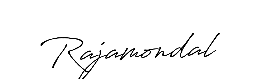 Use a signature maker to create a handwritten signature online. With this signature software, you can design (Antro_Vectra_Bolder) your own signature for name Rajamondal. Rajamondal signature style 7 images and pictures png