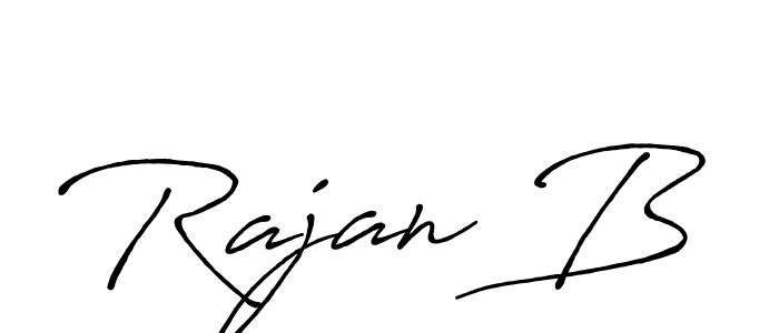 Rajan B stylish signature style. Best Handwritten Sign (Antro_Vectra_Bolder) for my name. Handwritten Signature Collection Ideas for my name Rajan B. Rajan B signature style 7 images and pictures png