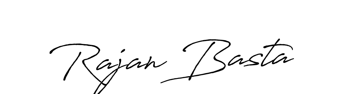 Create a beautiful signature design for name Rajan Basta. With this signature (Antro_Vectra_Bolder) fonts, you can make a handwritten signature for free. Rajan Basta signature style 7 images and pictures png