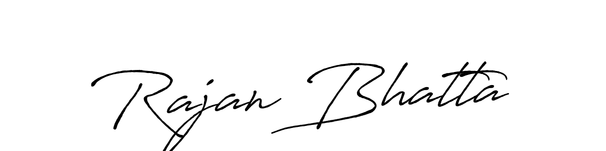 Also we have Rajan Bhatta name is the best signature style. Create professional handwritten signature collection using Antro_Vectra_Bolder autograph style. Rajan Bhatta signature style 7 images and pictures png