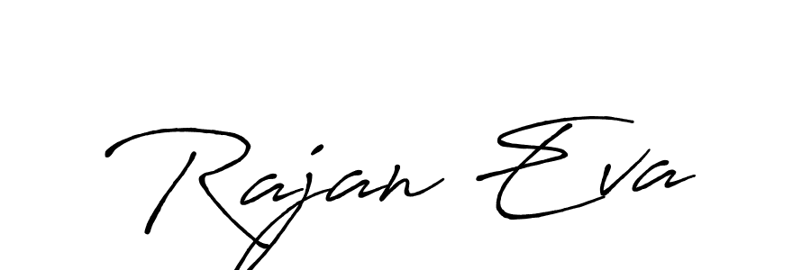 The best way (Antro_Vectra_Bolder) to make a short signature is to pick only two or three words in your name. The name Rajan Eva include a total of six letters. For converting this name. Rajan Eva signature style 7 images and pictures png