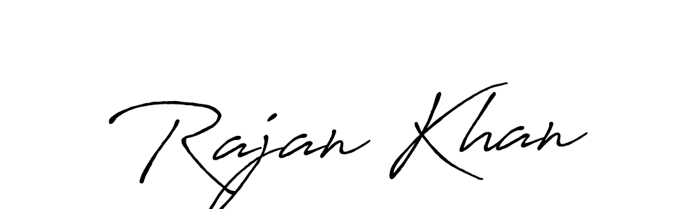 Use a signature maker to create a handwritten signature online. With this signature software, you can design (Antro_Vectra_Bolder) your own signature for name Rajan Khan. Rajan Khan signature style 7 images and pictures png